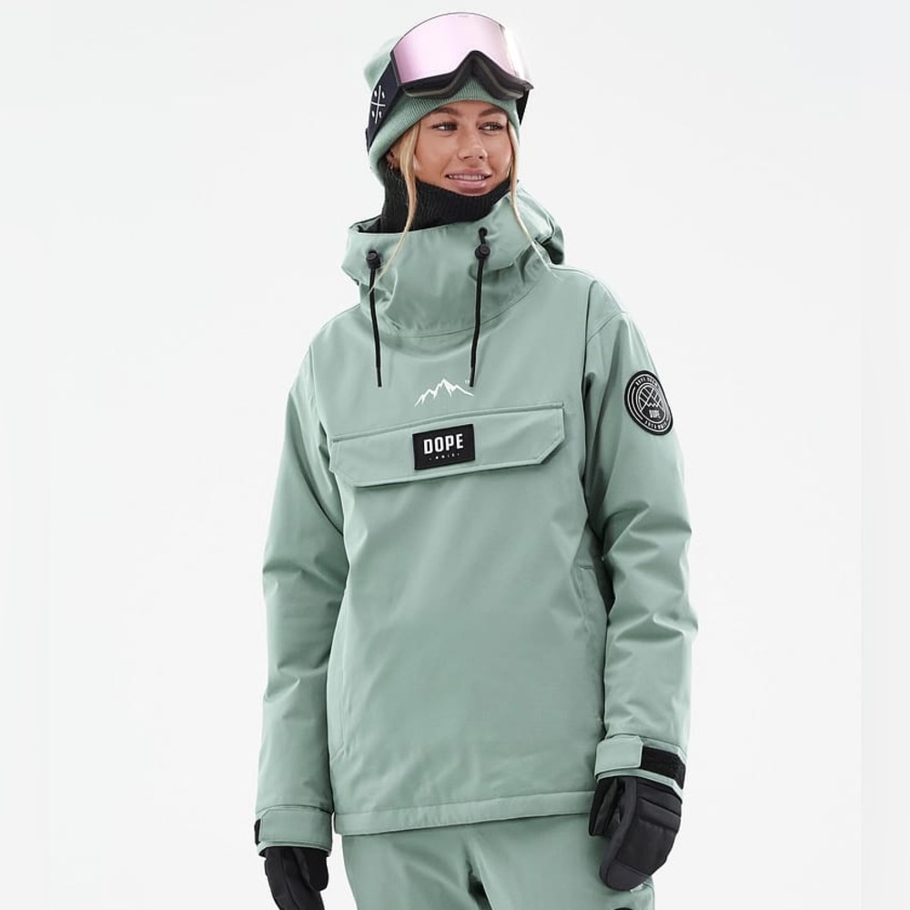 Dope snow medium insulation jacket. Size medium. Color faded green.